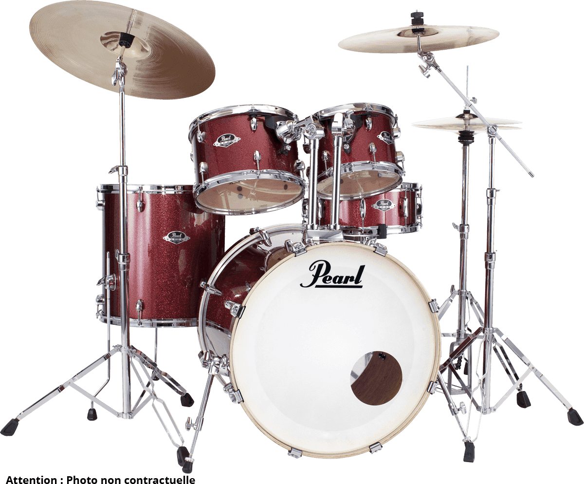 Pearl Export Exx705nbrc-704 Fusion 20 - 5 FÛts - Black Cherry Glitter - Batería acústica fusion - Main picture