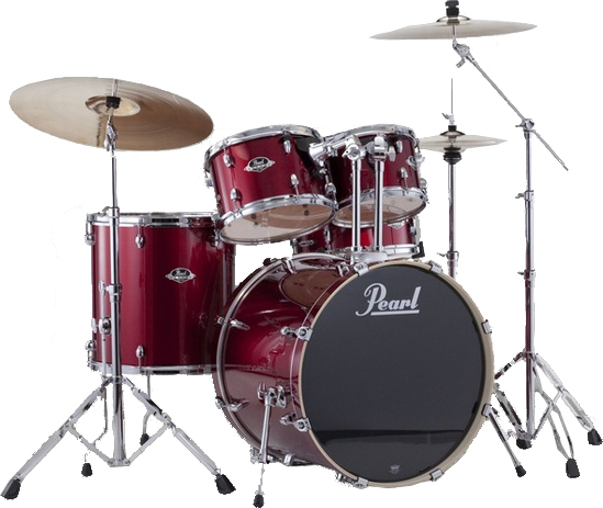 Pearl Export Standard 22 Exx725c-91 - 5 FÛts - Red Wine - Batería acústica estándar - Main picture