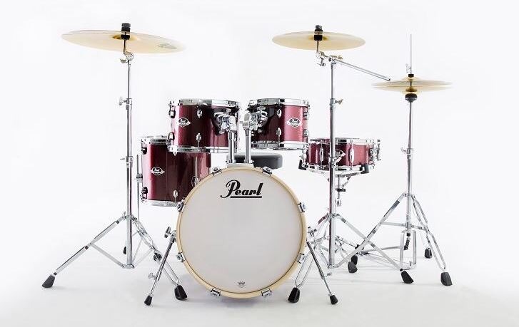 Pearl Exx705nbrc-864 Export Fusion 20 - Satin Scarlet - Batería acústica fusion - Main picture