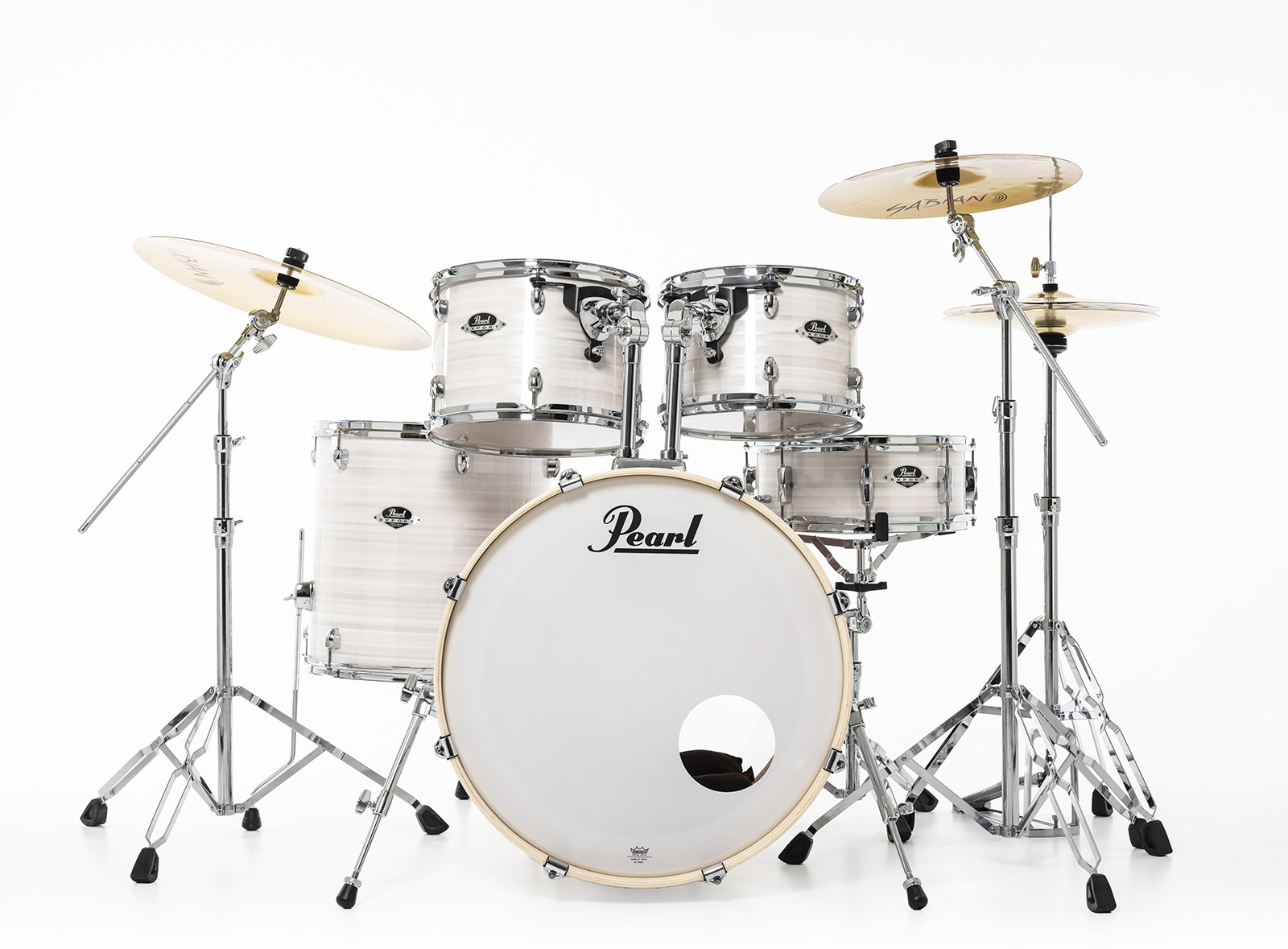 Pearl Exx725brc-777 Export Standard - Slipstream White - Batería acústica estándar - Main picture