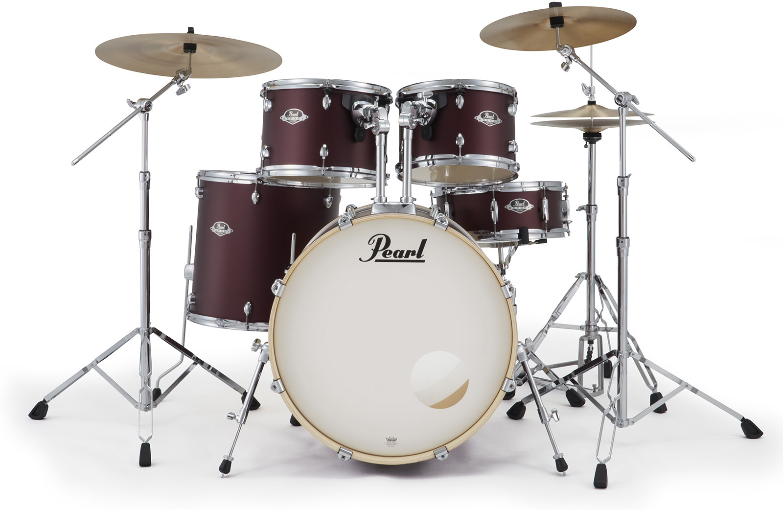 Pearl Exx725nbrc-864 Export Standard 22 - Satin Scarlet - Batería acústica estándar - Main picture