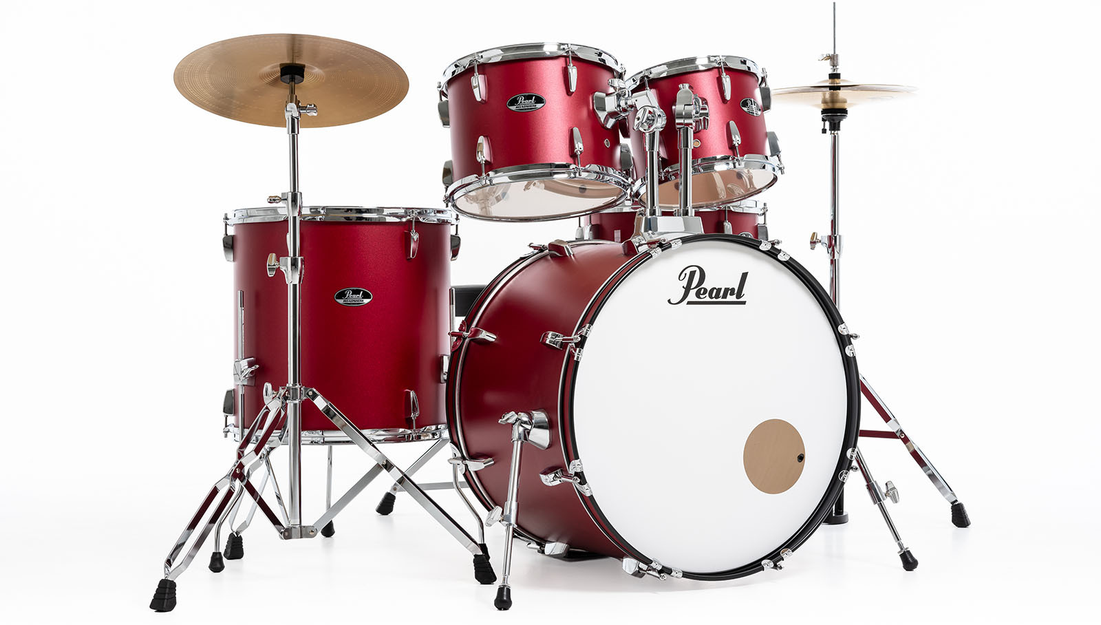 Pearl Roadshow Fusion 20 + Pack Solar Sabian Matte Red - Batería acústica fusion - Main picture