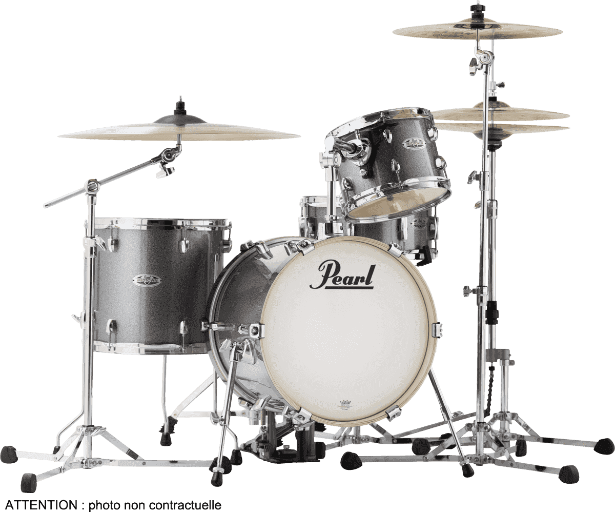 Pearl Kit Midtown Jazette 4 Futs - Grindstone Sparkle - Batería acústica jazz - Main picture