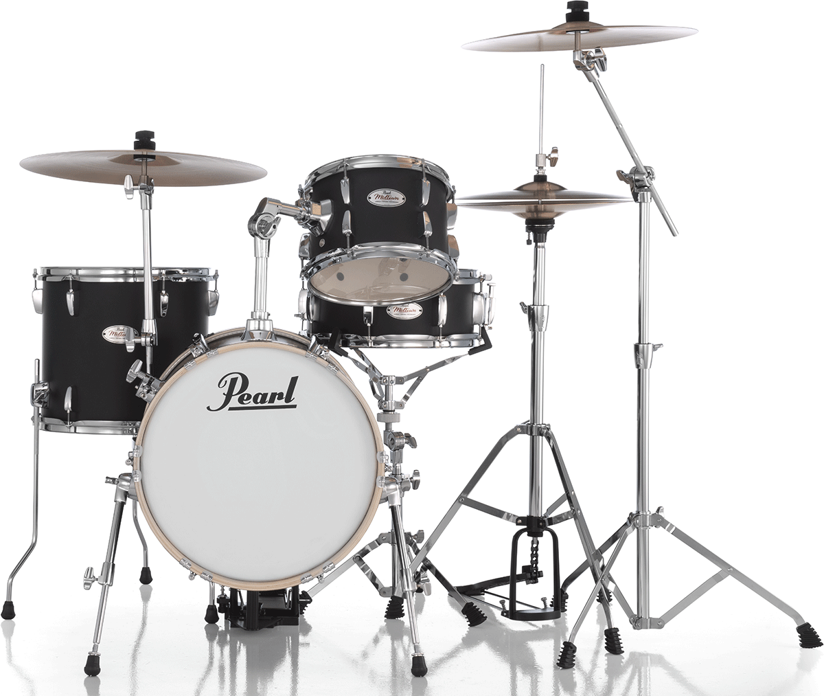 Pearl Kit Midtown Jazette 4 Futs - Matte Black - Batería acústica jazz - Main picture