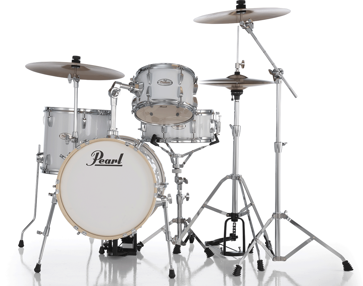 Pearl Kit Midtown Jazette 4 Futs - Pure White - Batería acústica jazz - Main picture