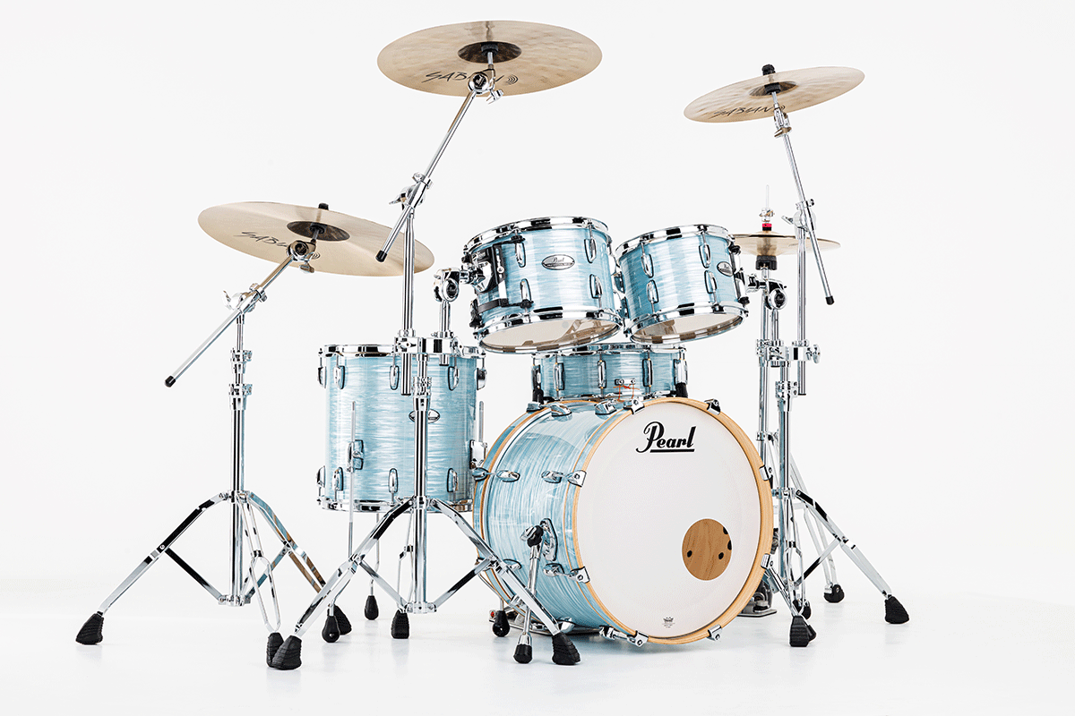 Pearl Pmx904xpc-414 Fusion 20 Pouces - 4 FÛts - Ice Blue Oyster - Batería acústica fusion - Main picture