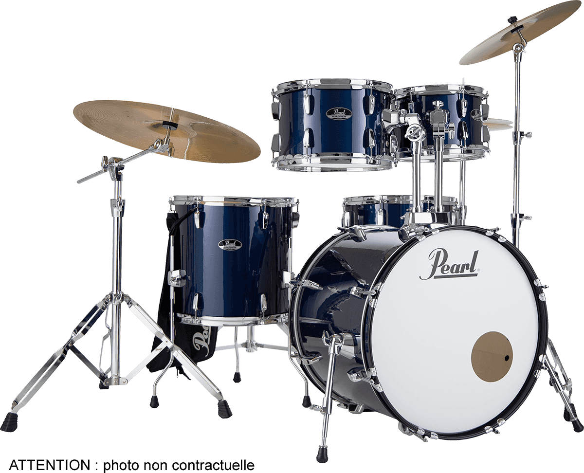 Pearl Roadshow Fusion 20 + B-50 + Ride 20 - 5 FÛts - Royal Blue Metallic - Batería acústica fusion - Main picture