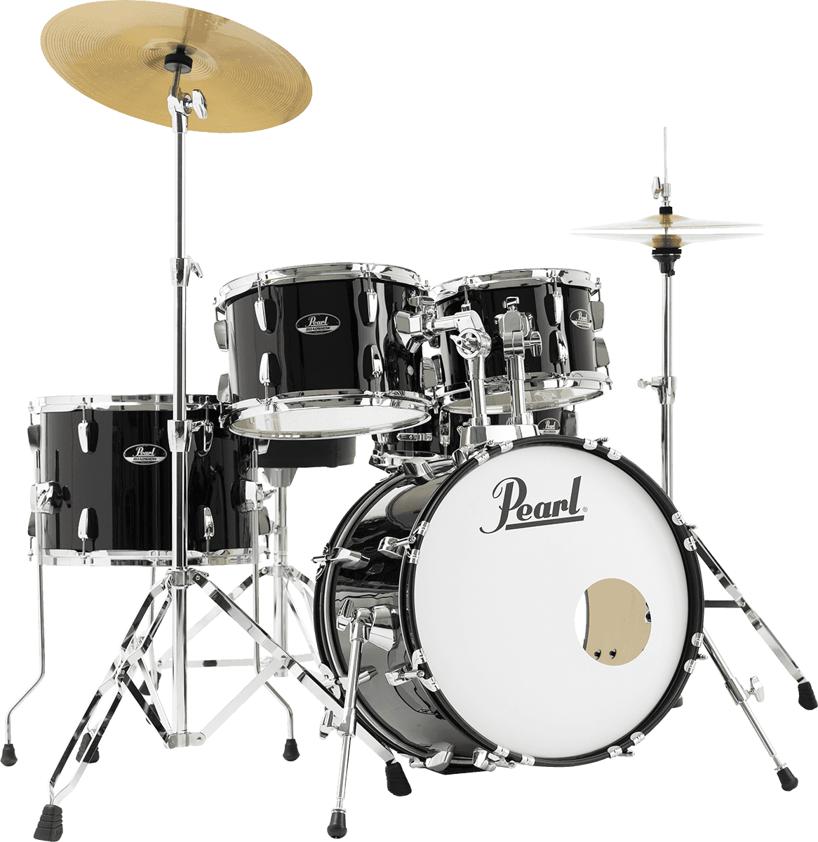 Pearl Roadshow Junior 18 Rss585cc-31 + Pack Sabian Solar - 5 FÛts - Jet Black - Batería acústica jazz - Main picture