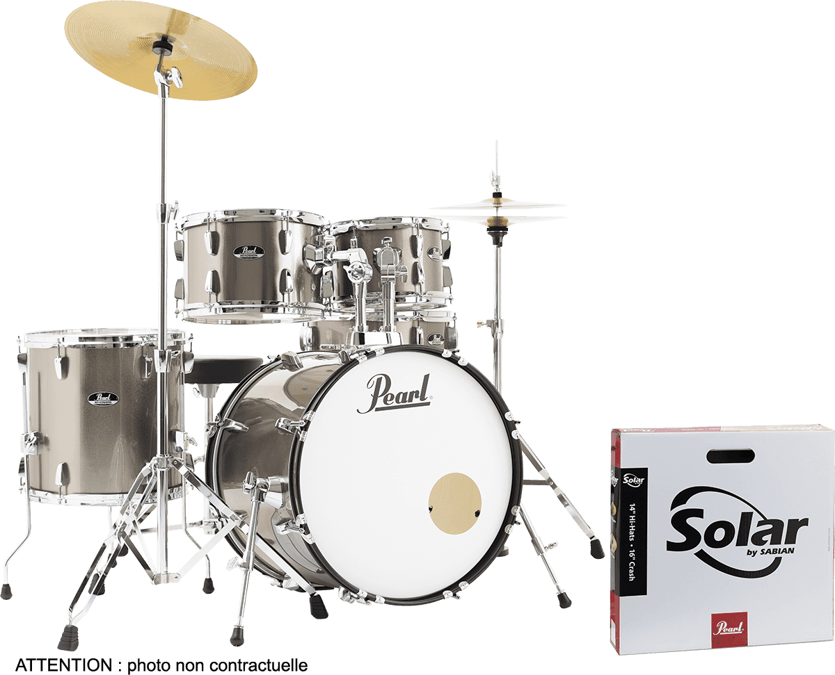 Pearl Roadshow Rss505cc-707 Fusion 20 + Pack - Bronze Metallic - Batería acústica fusion - Main picture