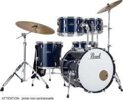 Batería acústica fusion Pearl Roadshow Fusion 20 + B-50 + Ride 20 - 5 piezas - Royal Blue Metallic