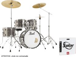 Batería acústica junior Pearl Roadshow Plus Junior 18'' + Pack Sabian Solar 3 Cymbales - 5 piezas - Bronze metallic