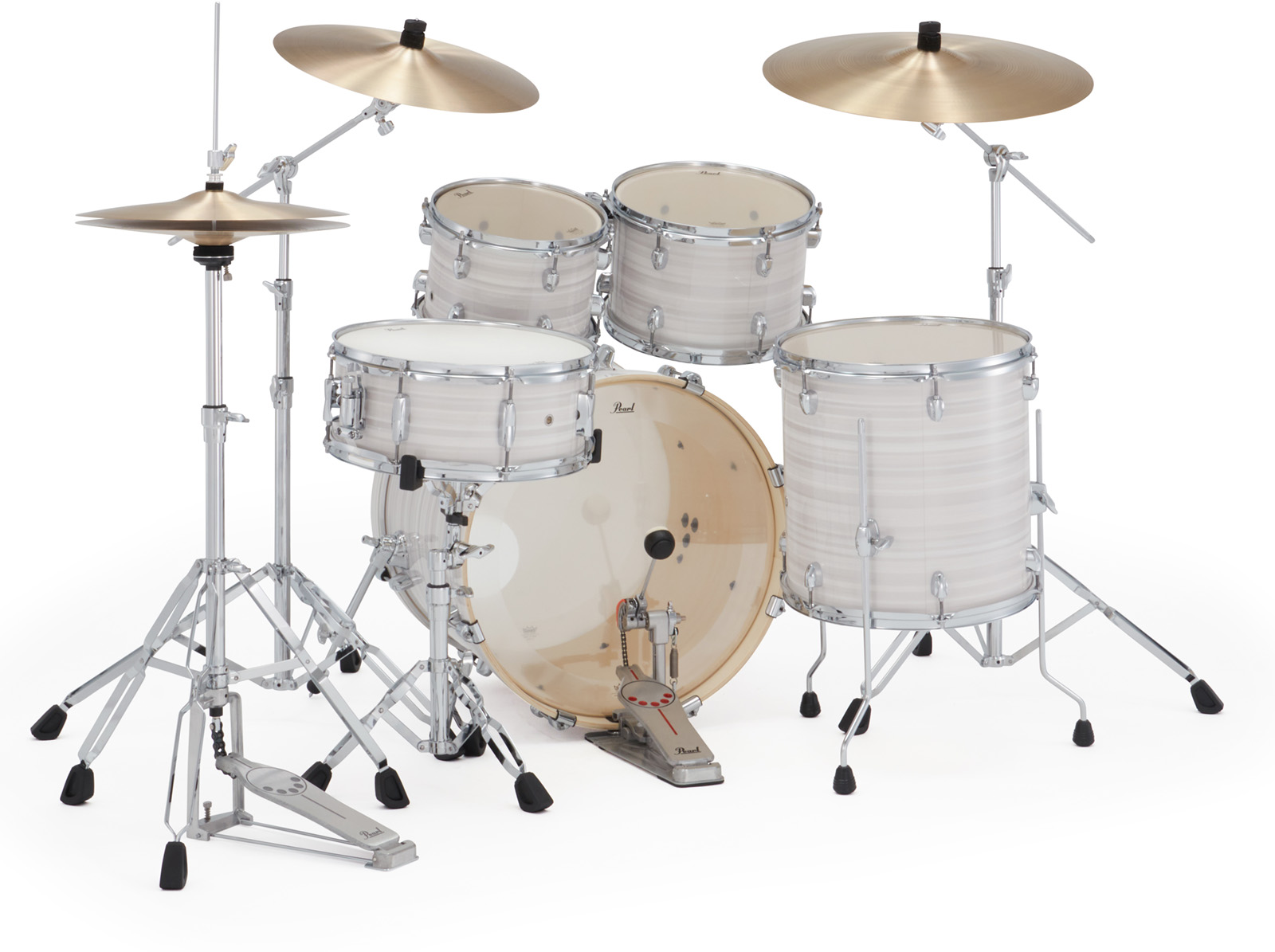 Pearl Export Fusion 20'' - 5 FÛts - Slipstream White - Batería acústica fusion - Variation 2