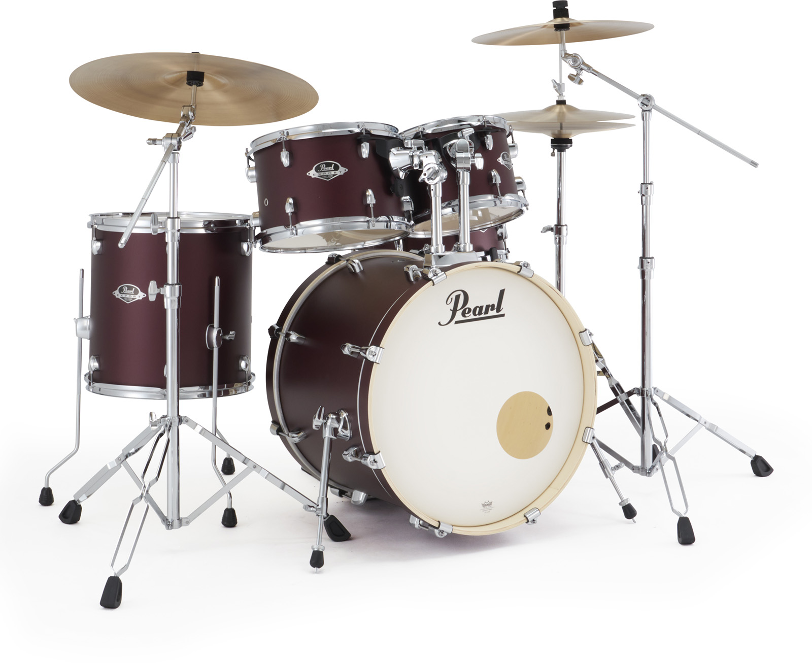 Pearl Export Fusion 20'' - 5 FÛts - Satin Scarlet - Batería acústica fusion - Variation 1