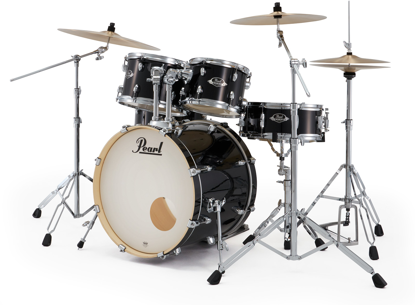 Pearl Export Fusion 20'' - 5 FÛts - Jet Black - Batería acústica fusion - Variation 1