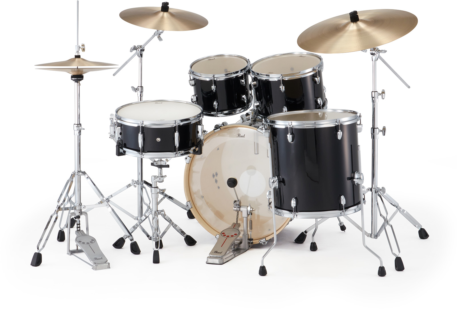 Pearl Export Fusion 20'' - 5 FÛts - Jet Black - Batería acústica fusion - Variation 3