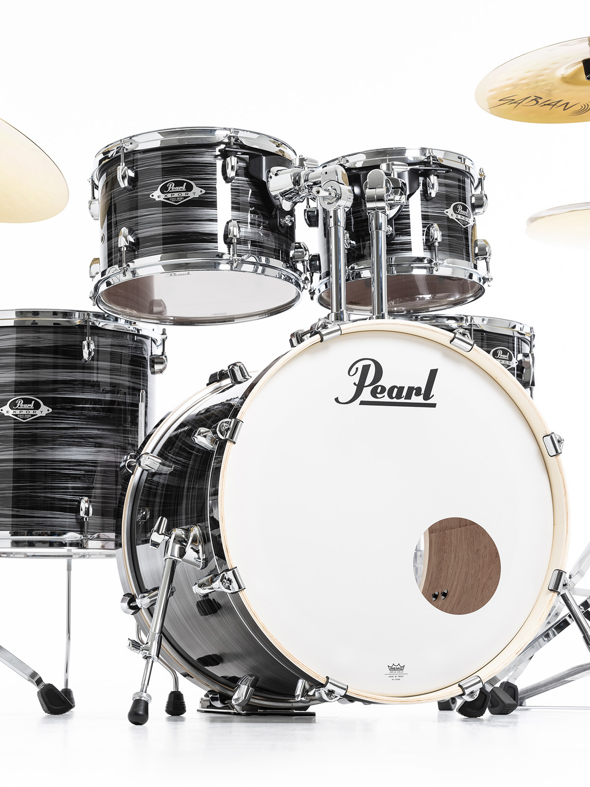 Pearl Export Fusion 20 - Graphite Silver Twist - Batería acústica fusion - Variation 7
