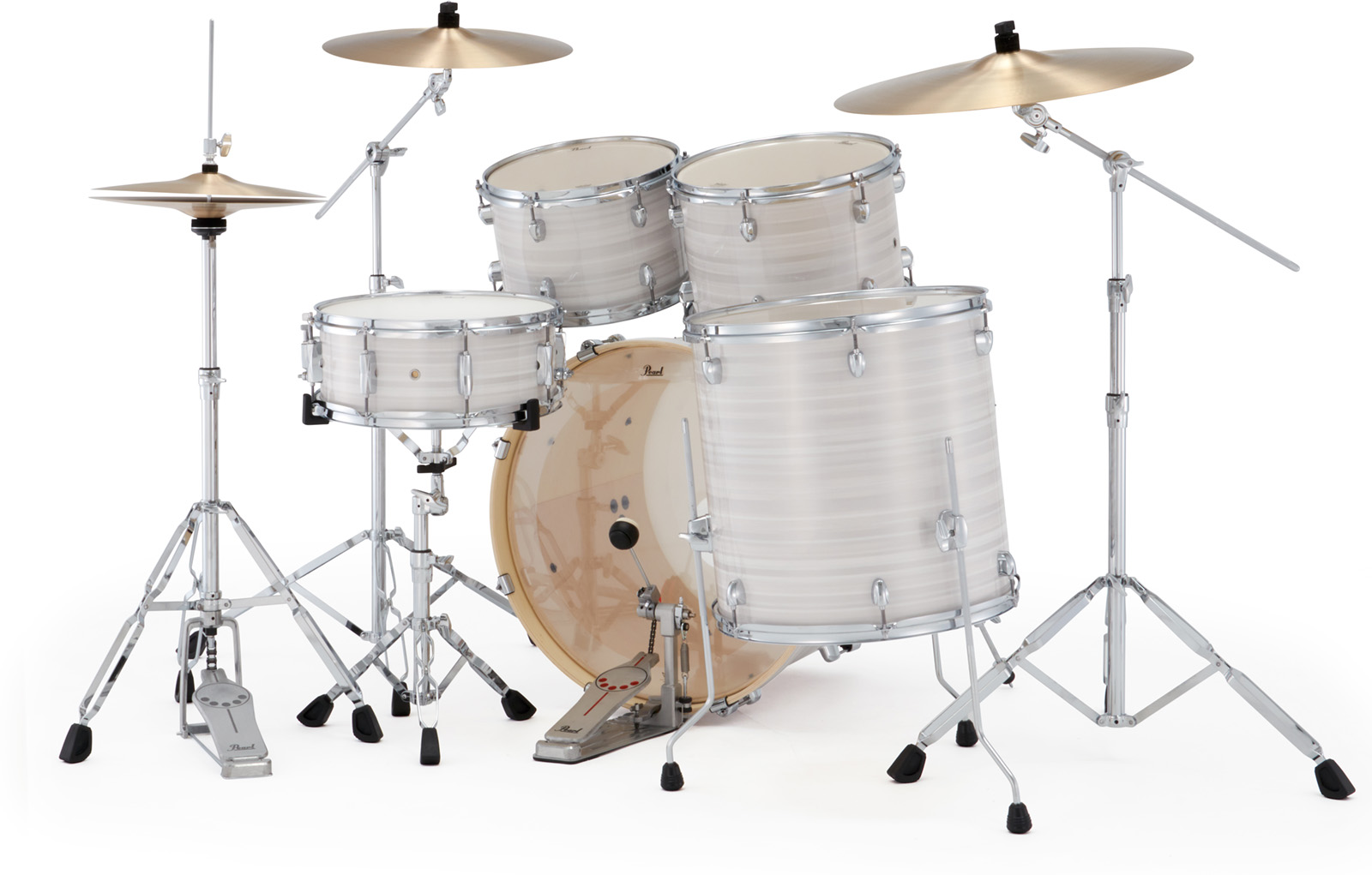 Pearl Export Standard 22'' - 5 FÛts - Slipstream White - Batería acústica estándar - Variation 3