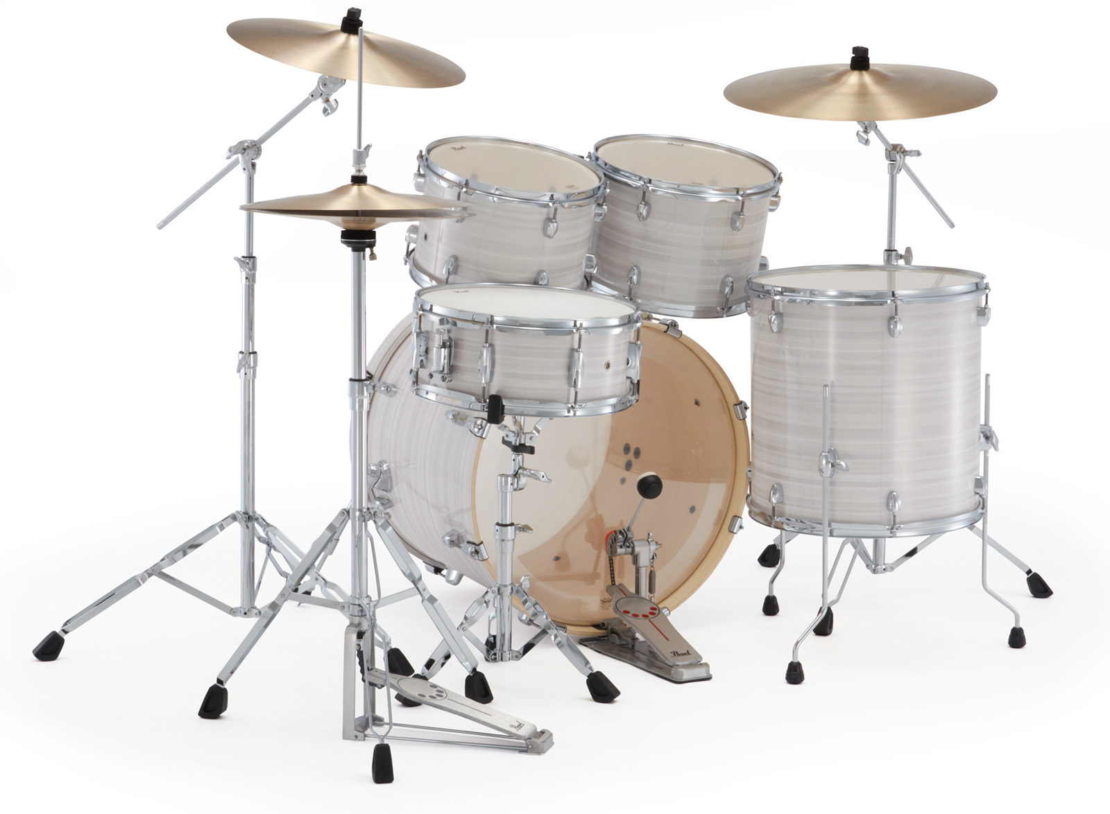 Pearl Export Standard 22'' - 5 FÛts - Slipstream White - Batería acústica estándar - Variation 4