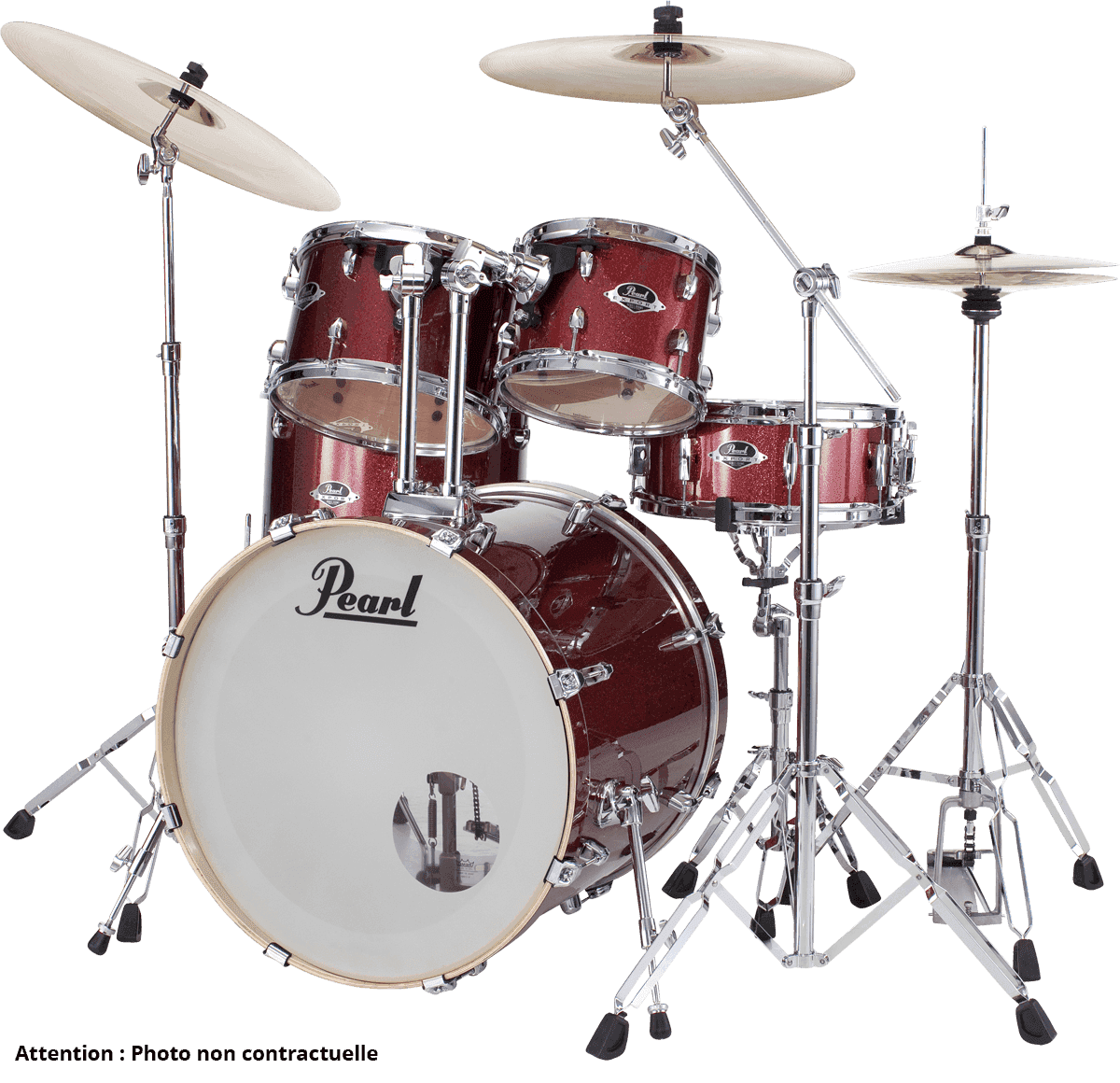 Pearl Exx725brc-704 Export Standard - Black Cherry Glitter - Batería acústica estándar - Variation 1