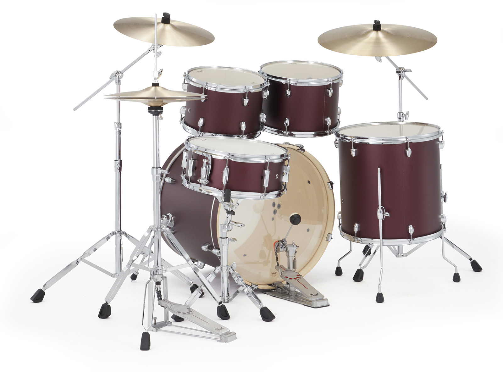 Pearl Exx725nbrc-864 Export Standard 22 - Satin Scarlet - Batería acústica estándar - Variation 2