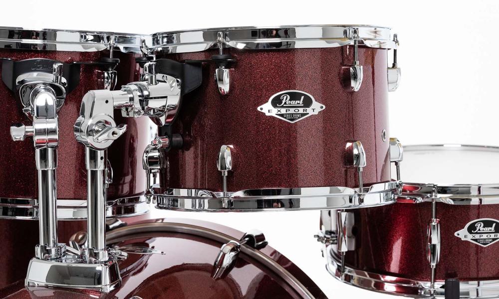 Pearl Exx725nbrc-864 Export Standard 22 - Satin Scarlet - Batería acústica estándar - Variation 4