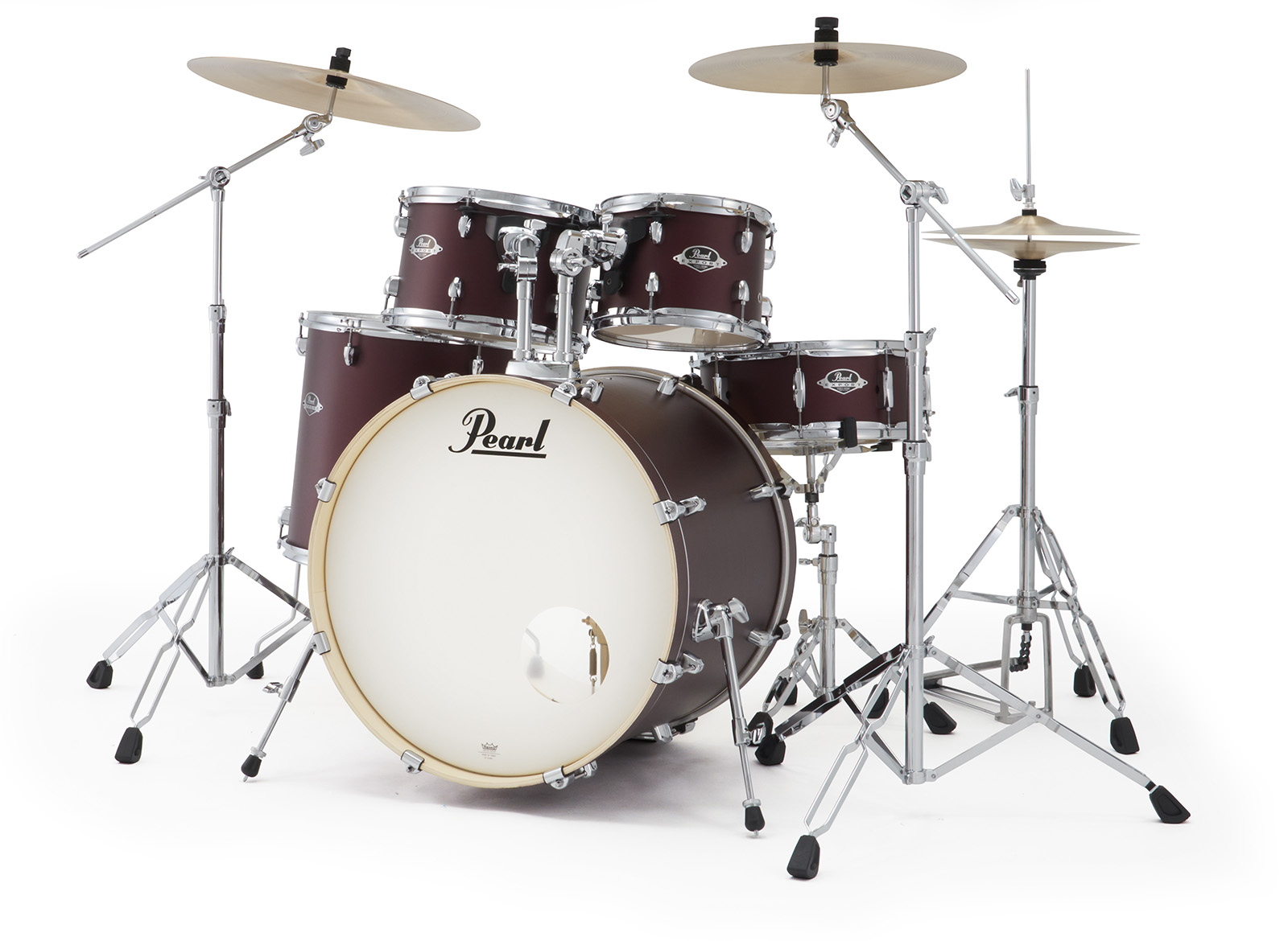 Pearl Exx725sbrc-864 Export Rock 22 - Satin Scarlet - Batería acústica rock - Variation 3