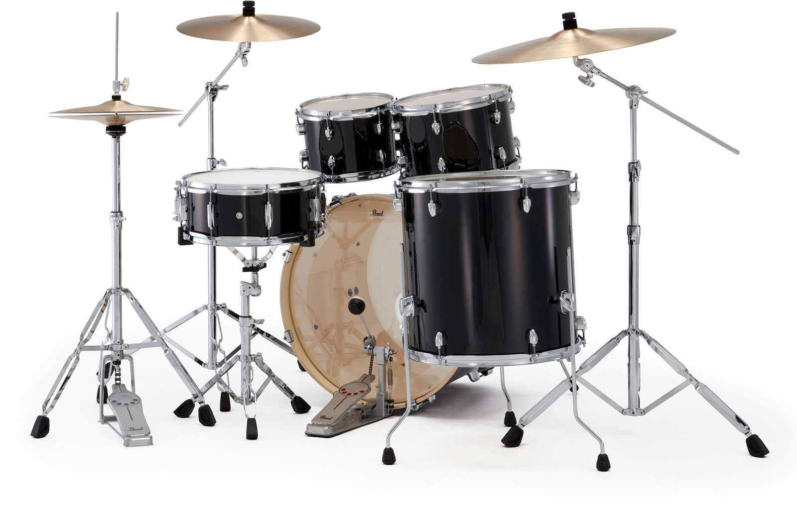 Pearl Exx725snbrc-31 Export Rock 22 - Jet Black - Batería acústica rock - Variation 2