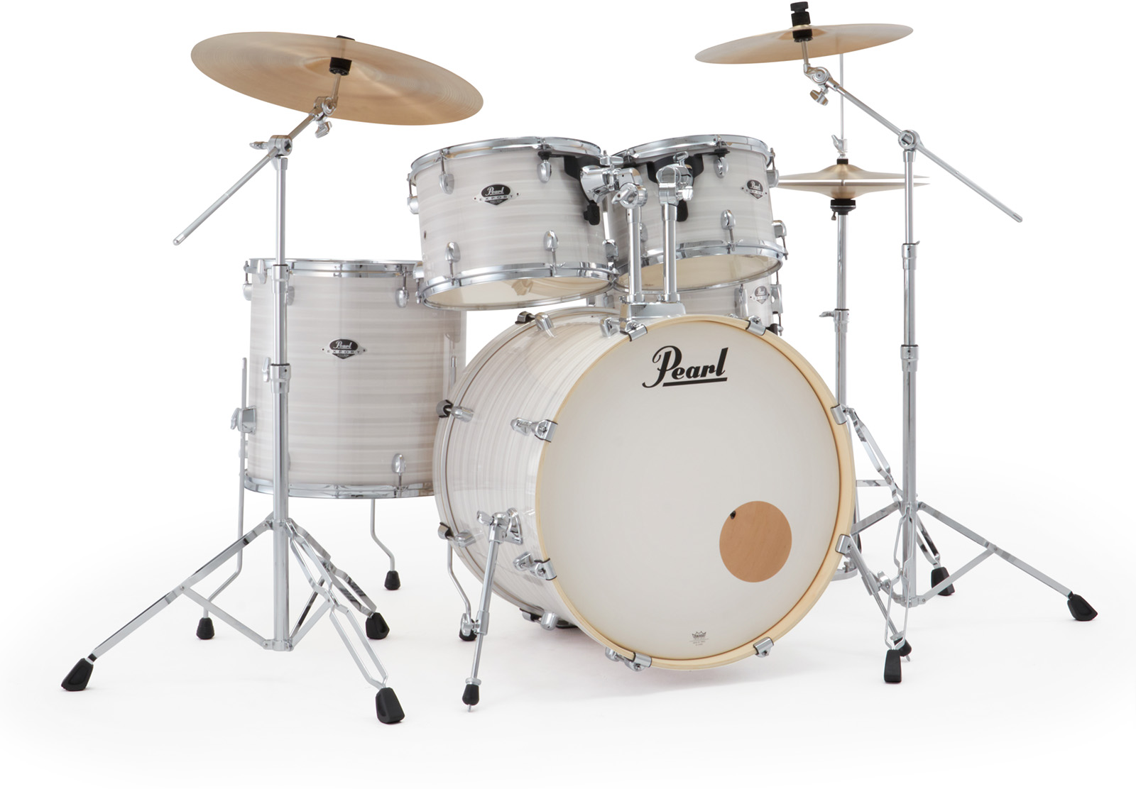 Pearl Export Rock 22'' - 5 FÛts - Slipstream White - Batería acústica rock - Variation 1