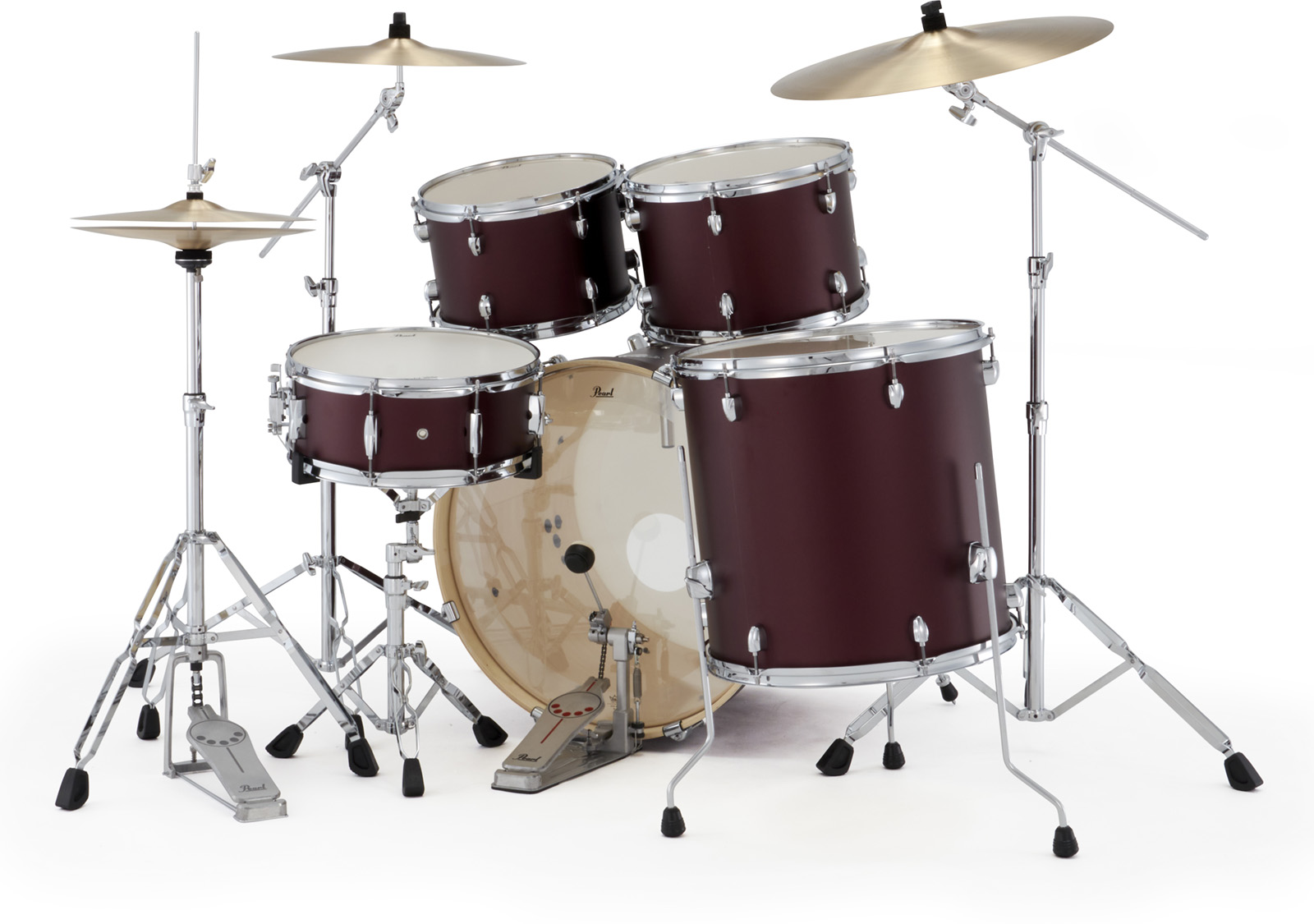 Pearl Export Rock 22'' - 5 FÛts - Satin Scarlet - Batería acústica fusion - Variation 1