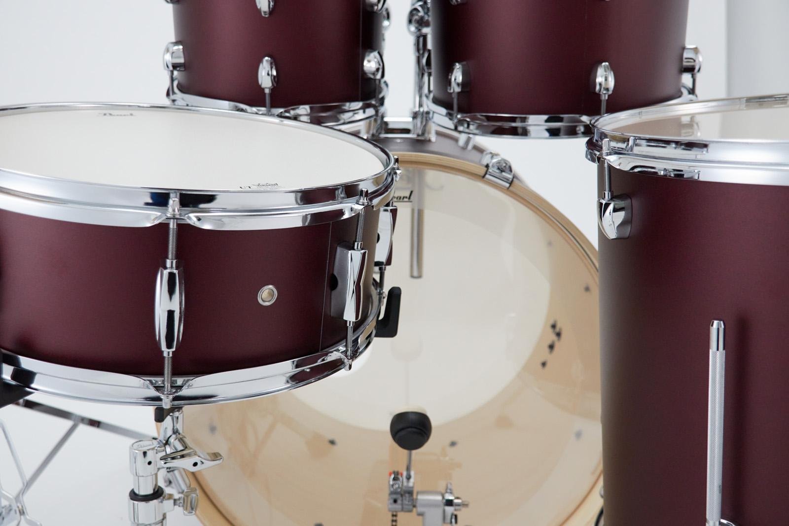Pearl Export Rock 22'' - 5 FÛts - Satin Scarlet - Batería acústica fusion - Variation 3