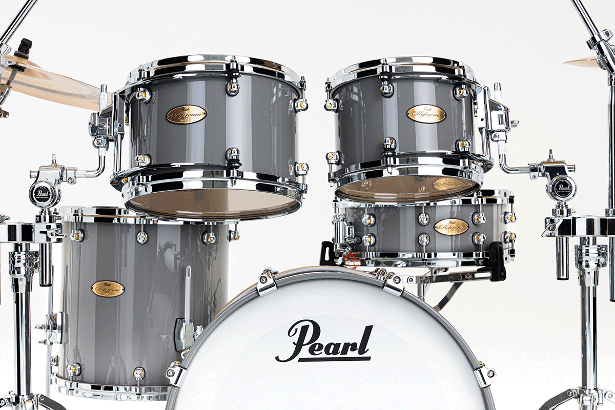 Pearl Reference One Fusion 20 Gyrolock-l Premium Putty Grey - 4 FÛts - Grey - Batería acústica fusion - Variation 2