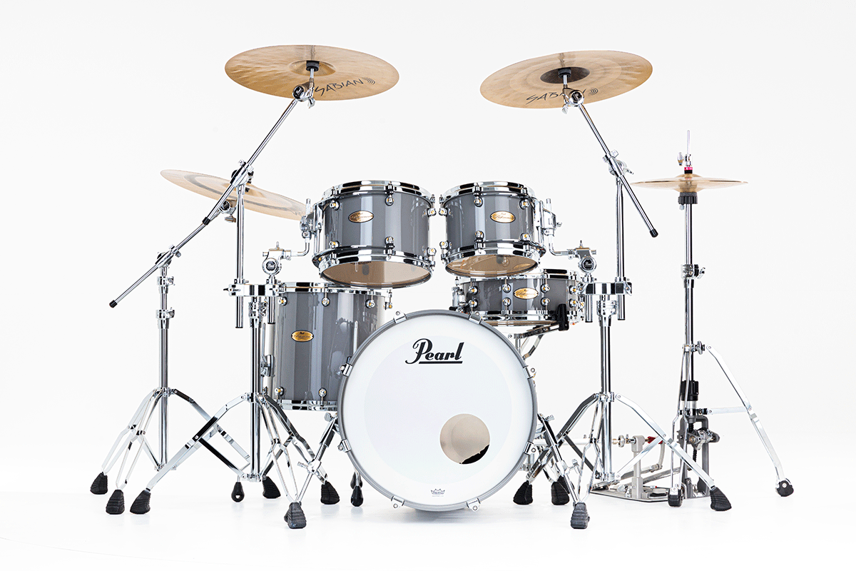 Pearl Reference One Fusion 20 Gyrolock-l Premium Putty Grey - 4 FÛts - Grey - Batería acústica fusion - Variation 1