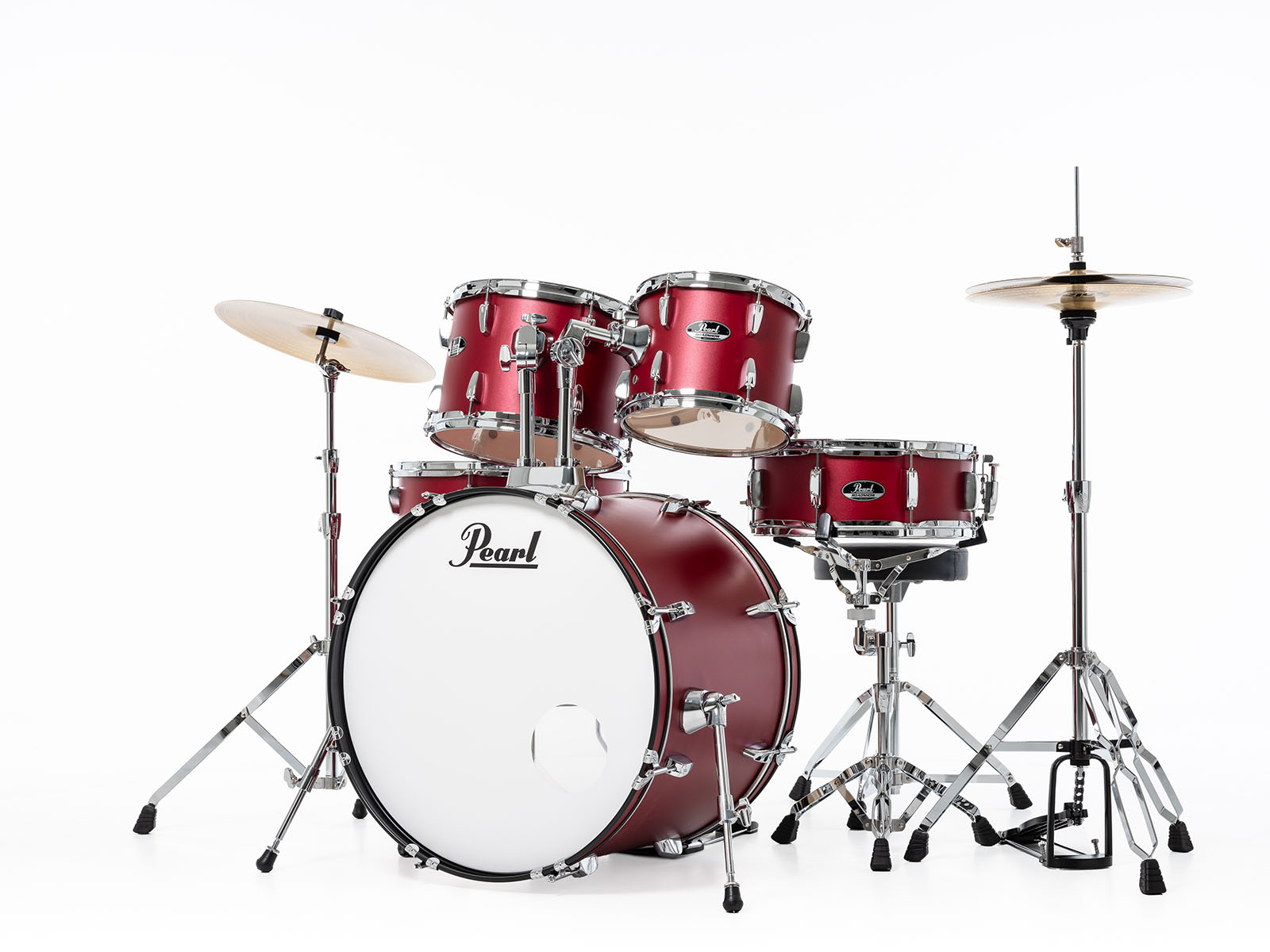 Pearl Roadshow Fusion 20 + Pack Solar Sabian Matte Red - Batería acústica fusion - Variation 3