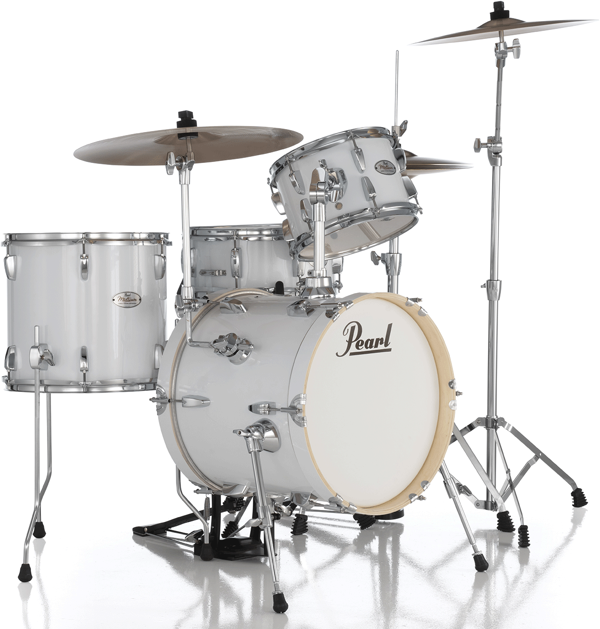 Pearl Kit Midtown Jazette 4 Futs - Pure White - Batería acústica jazz - Variation 2