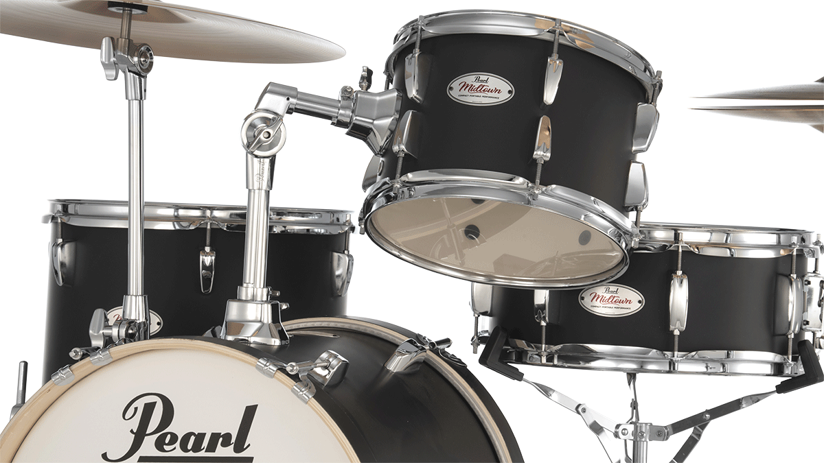 Pearl Kit Midtown Jazette 4 Futs - Matte Black - Batería acústica jazz - Variation 3