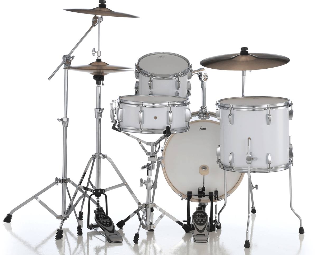 Pearl Kit Midtown Jazette 4 Futs - Pure White - Batería acústica jazz - Variation 3