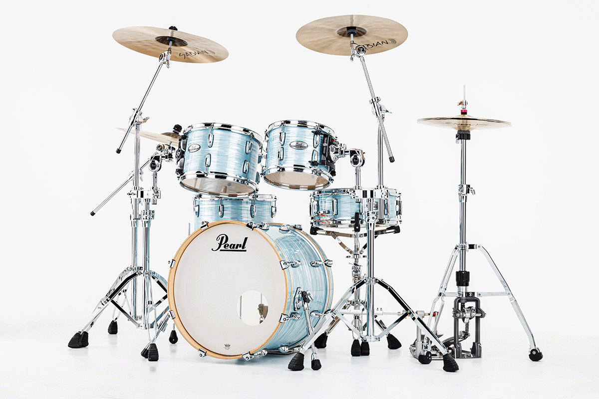Pearl Pmx904xpc-414 Fusion 20 Pouces - 4 FÛts - Ice Blue Oyster - Batería acústica fusion - Variation 3