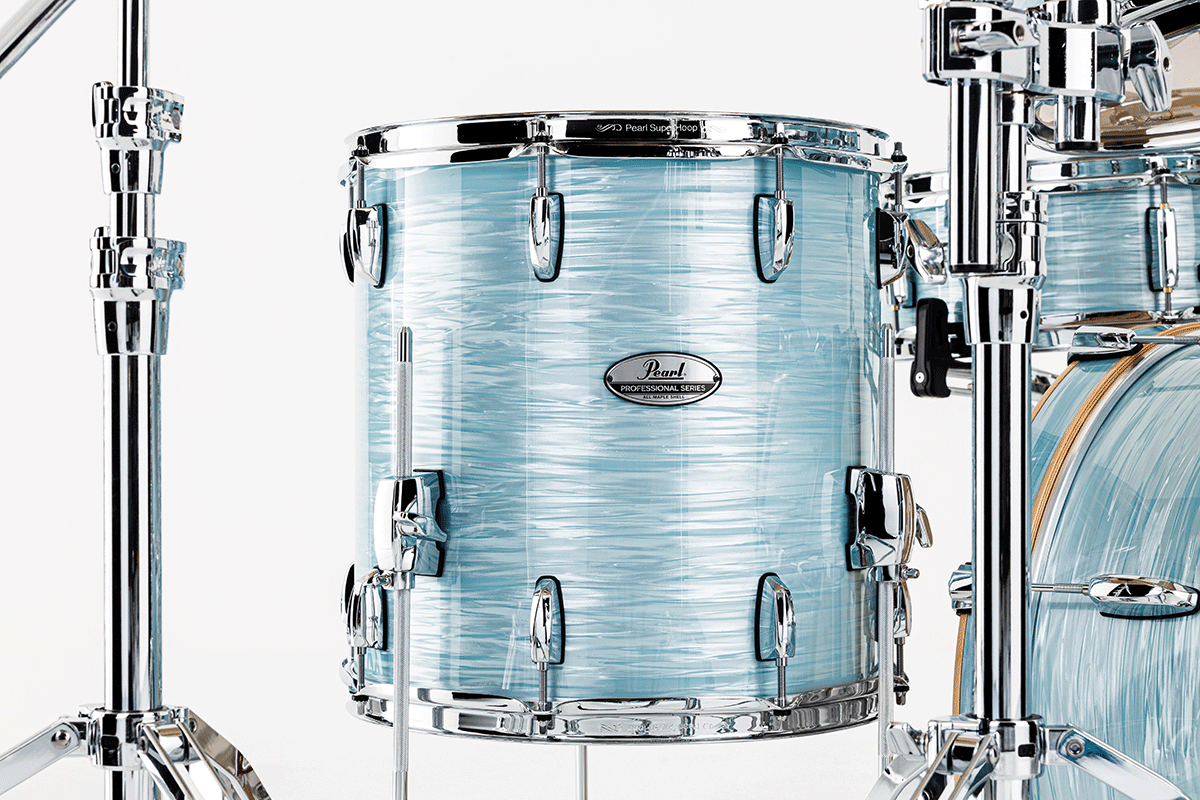 Pearl Pmx904xpc-414 Fusion 20 Pouces - 4 FÛts - Ice Blue Oyster - Batería acústica fusion - Variation 5