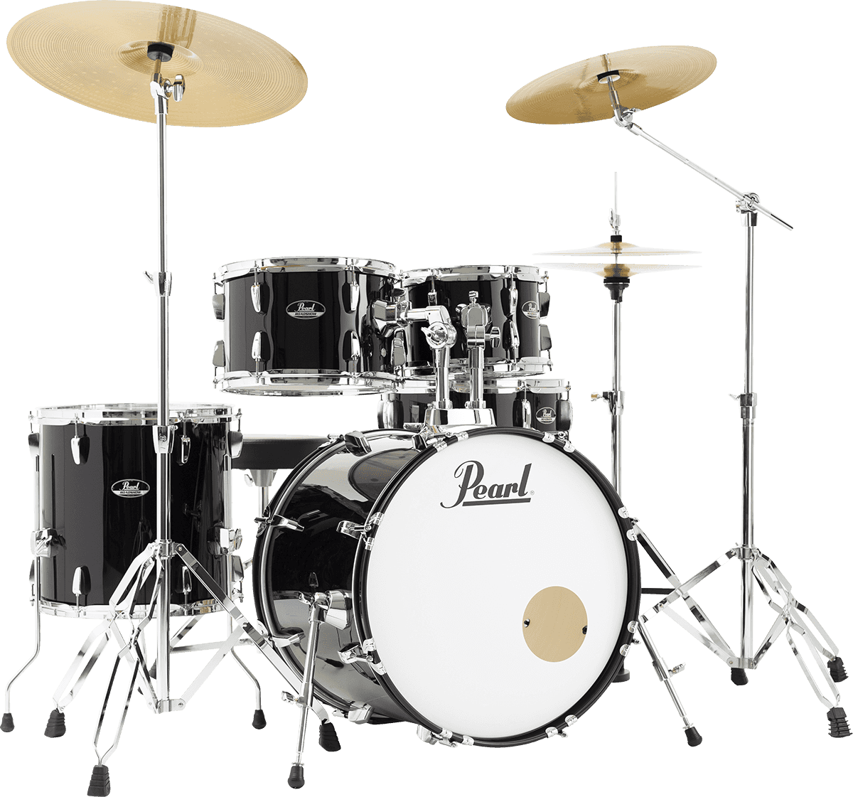 Pearl Roadshow Fusion 20 + B50 + Pack Solar Sabian Jet Black - 4 FÛts - Jet Black - Batería acústica estándar - Variation 1