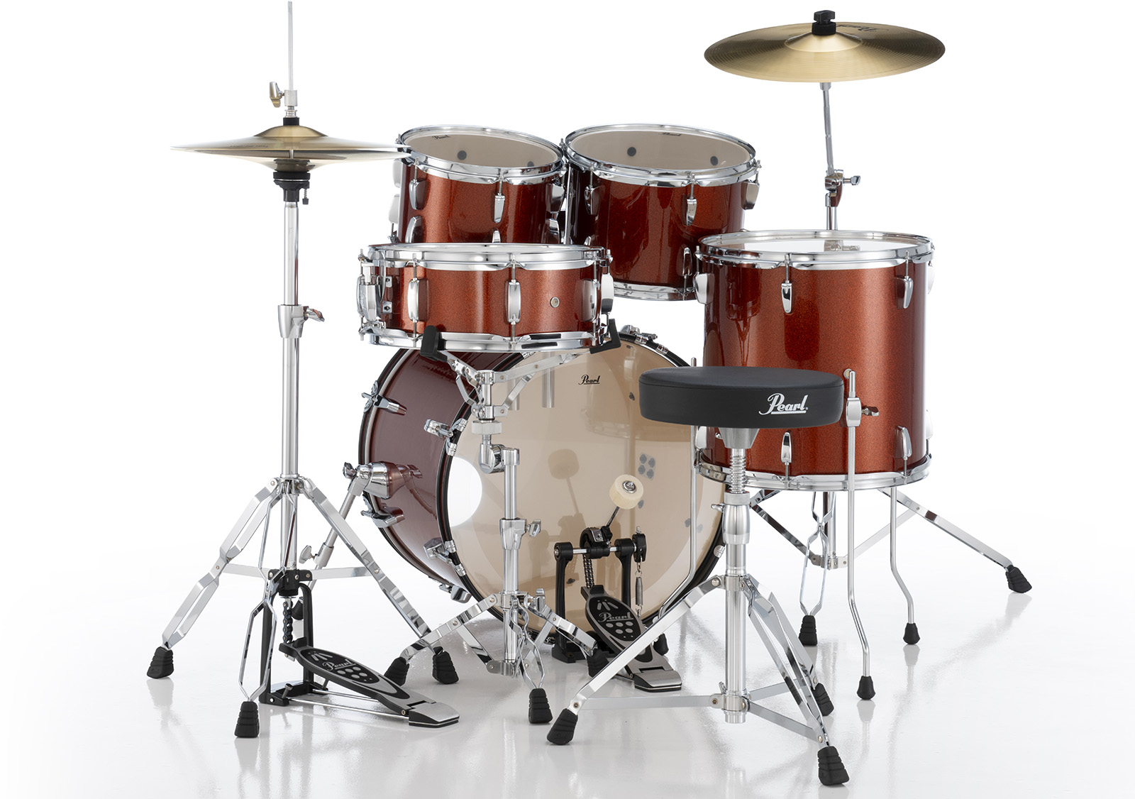 Pearl Roadshow Fusion 20'' - 5 FÛts - Burnt Orange Sparkle - Batería acústica fusion - Variation 2