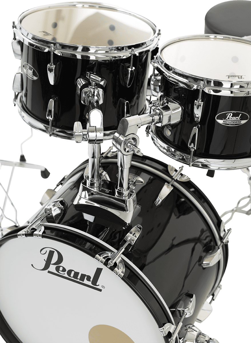 Pearl Roadshow Junior 18 Rss585cc-31 + Pack Sabian Solar - 5 FÛts - Jet Black - Batería acústica jazz - Variation 2
