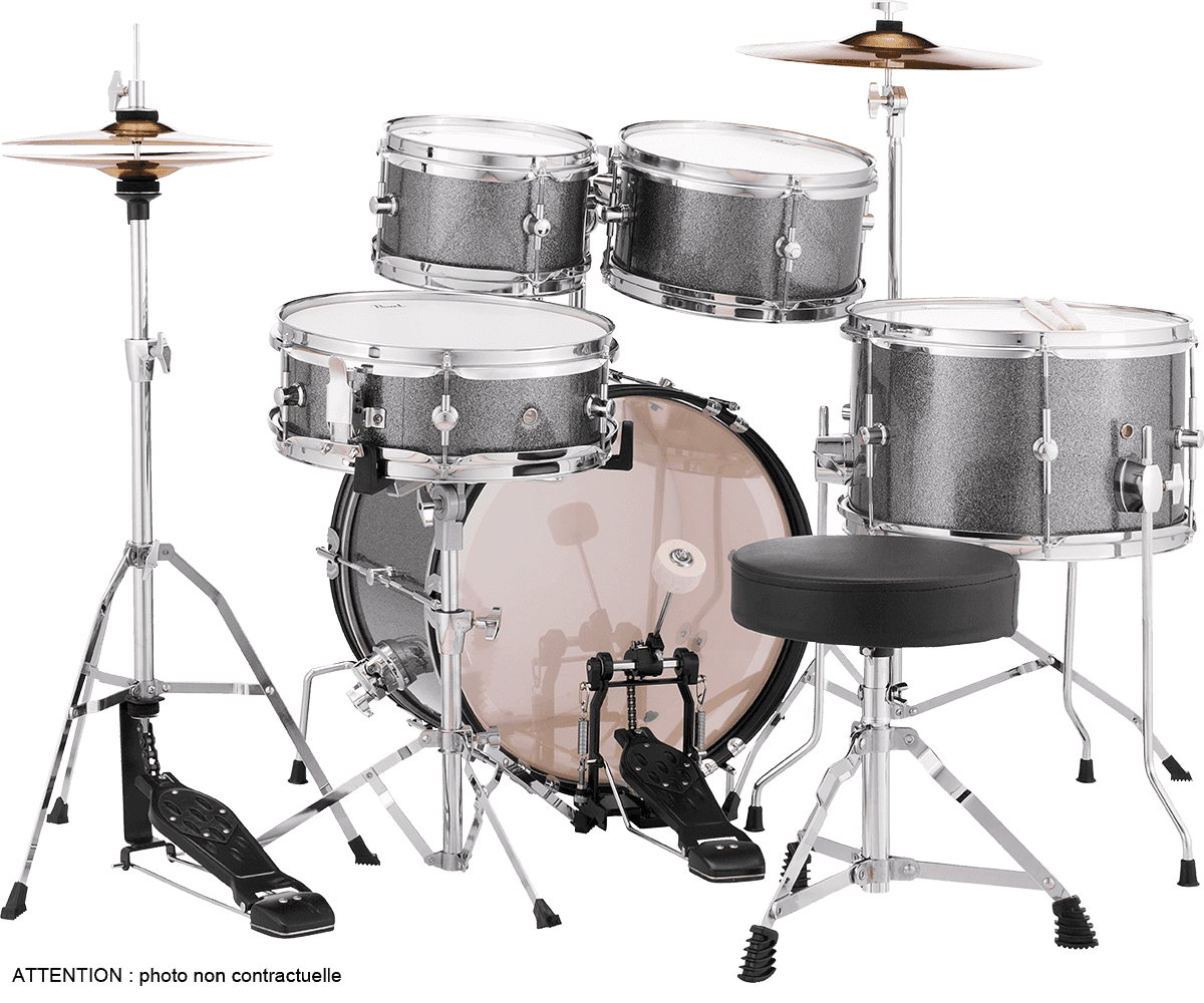 Pearl Roadshow Junior Kit 5 Futs 16 - 5 FÛts - Grindstone Sparkle - Batería acústica junior - Variation 1