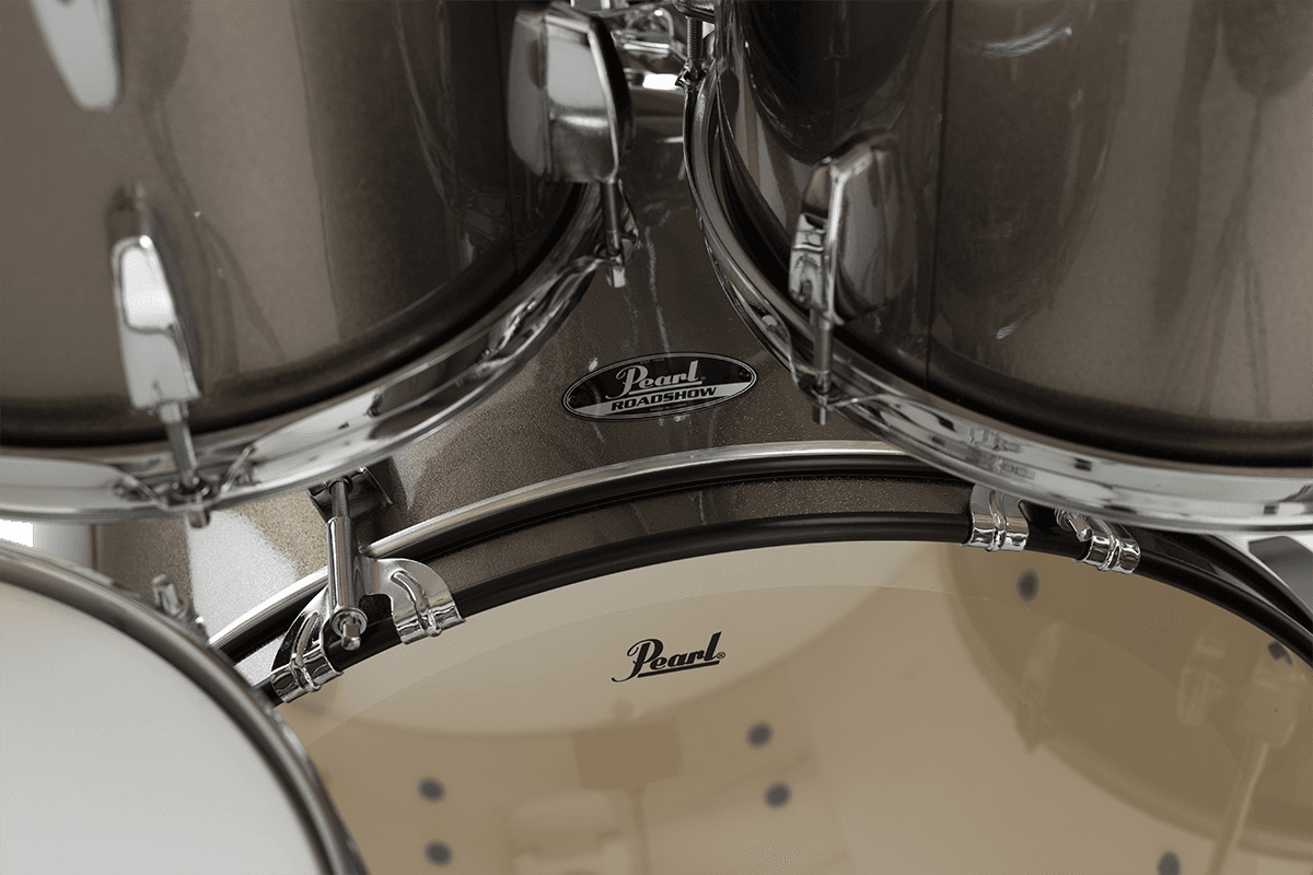 Pearl Roadshow Stage 22 + B-50 + Ride 20 Solar Bronze Metallic - Bronze Metallic - Batería acústica rock - Variation 4