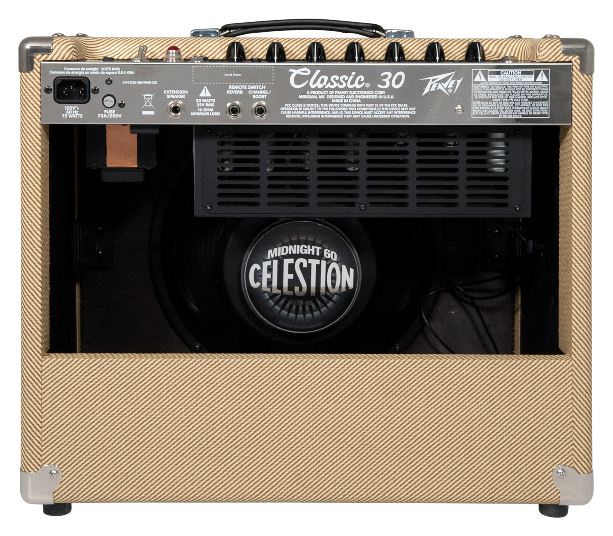 Peavey Classic 30 112 30w 1x12 Tweed - Combo amplificador para guitarra eléctrica - Variation 1