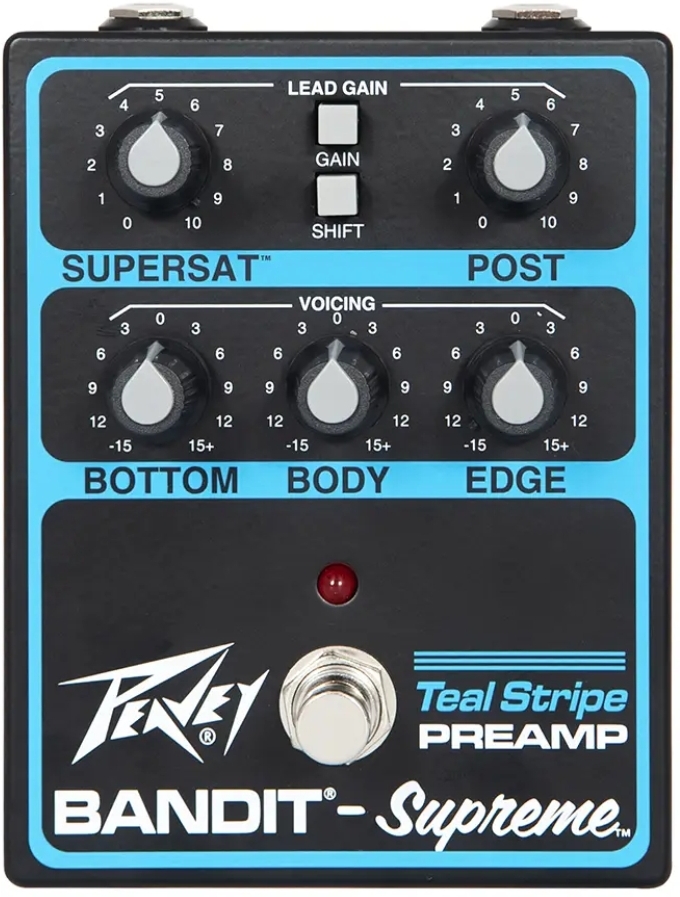 Peavey Bandit Supreme Teal Stripe Preamp Legacy - Pedal overdrive / distorsión / fuzz - Main picture