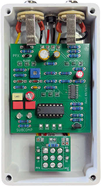 Pfx Circuits Komp-b Bass Compressor - Pedal compresor / sustain / noise gate bass - Variation 3