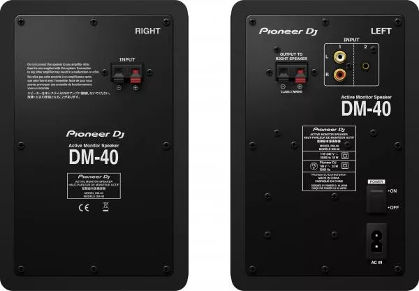 Monitor de estudio activo Pioneer dj DM-40 - la pareja