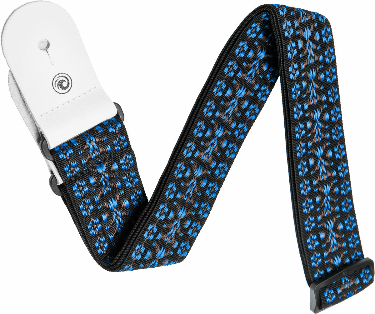 Planet Waves 50g05 Woven Polypropylene Rock Guitar Strap 50mm Hootenanny Blue/black - Correa - Main picture