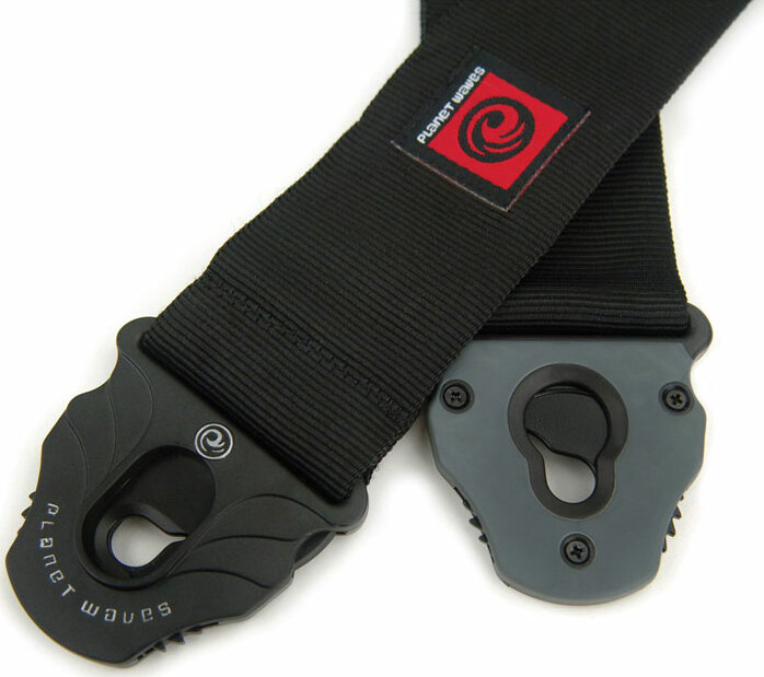 Planet Waves Nylon Woven Lock Dark Side Black - Correa - Main picture