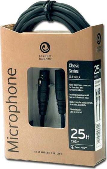 Planet Waves Sono Cmic25 Classic Nickel Xlr Male Xlr Femelle 7.60m - - Cable - Main picture